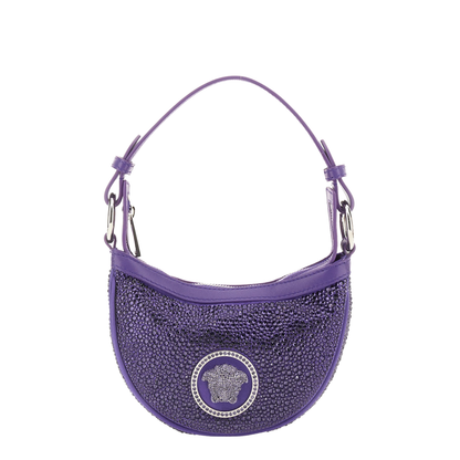 Mini Hobo Bag with Crystals - Image 1