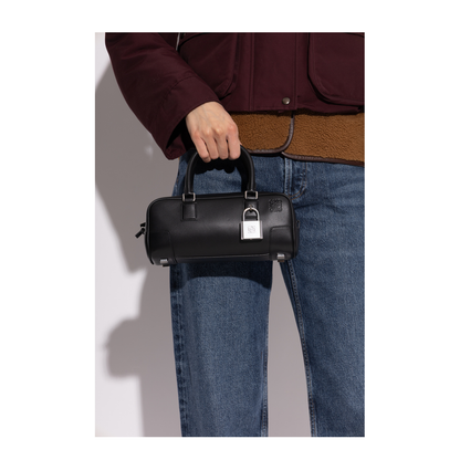 Amazona Cropped Calfskin Crossbody - Black - Image 2