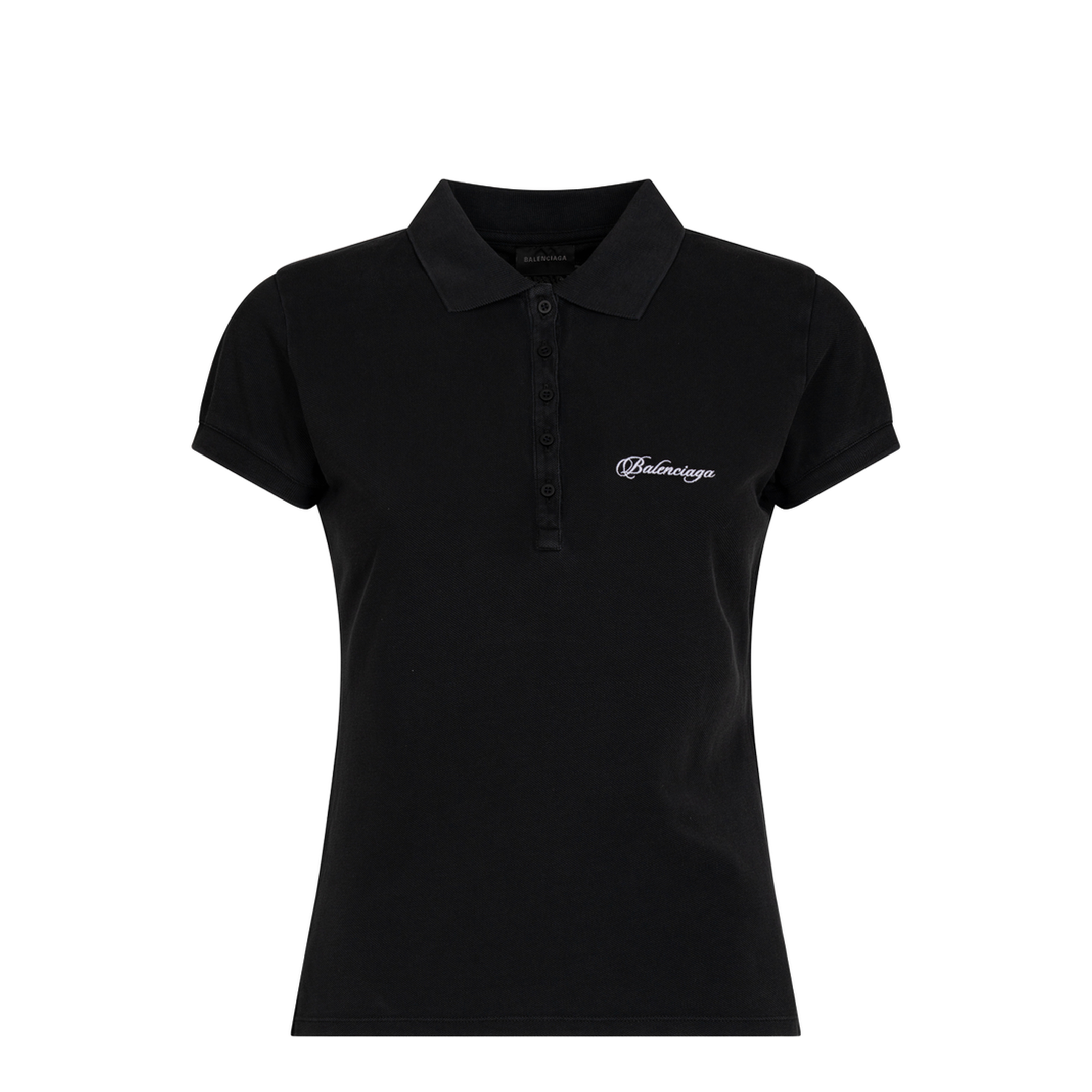 Fitted Polo with Logo Embroidery - Image 1