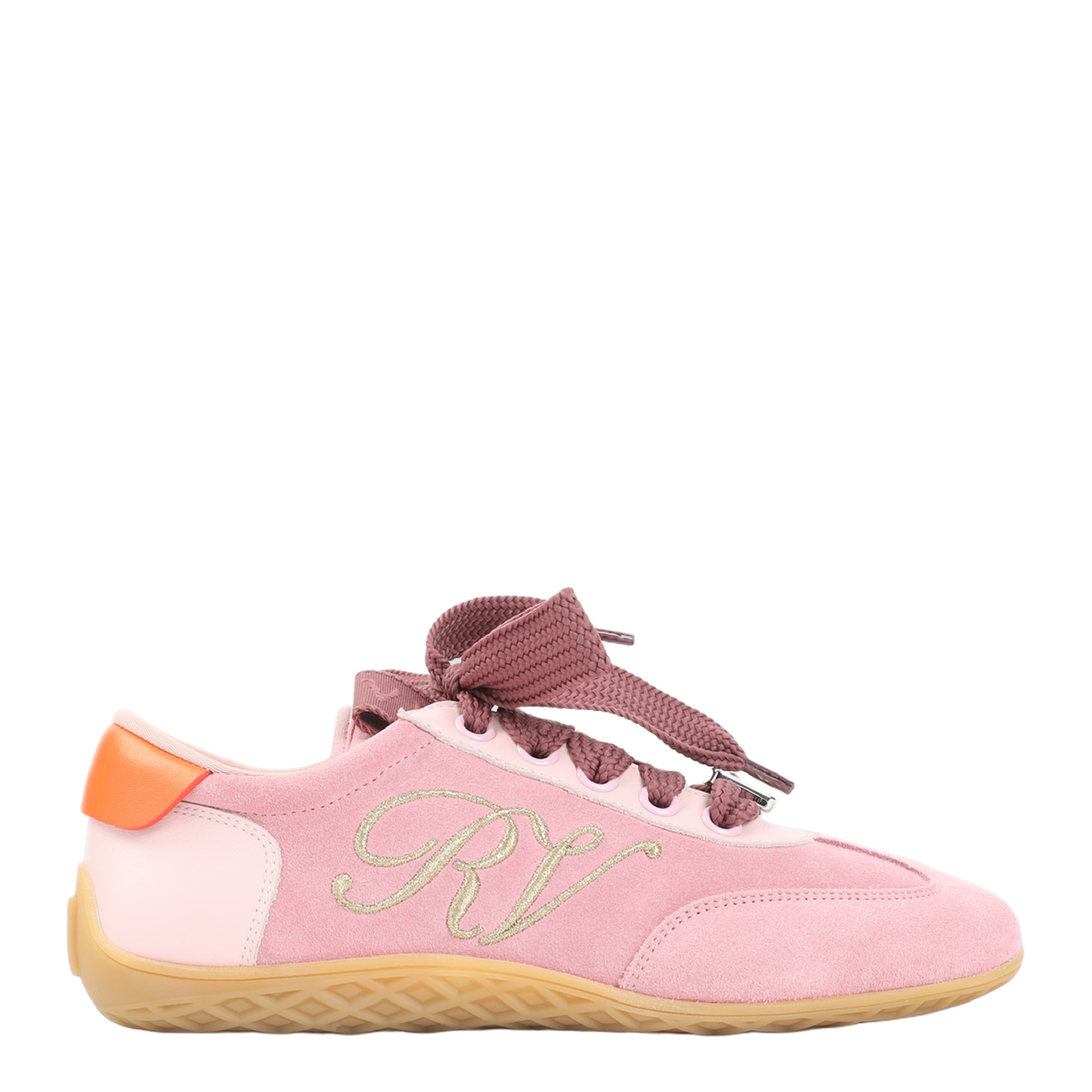 Pink Low Top Sneakers - Image 1