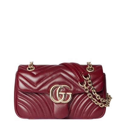 Small Shoulder Bag Red Leather - Image 1