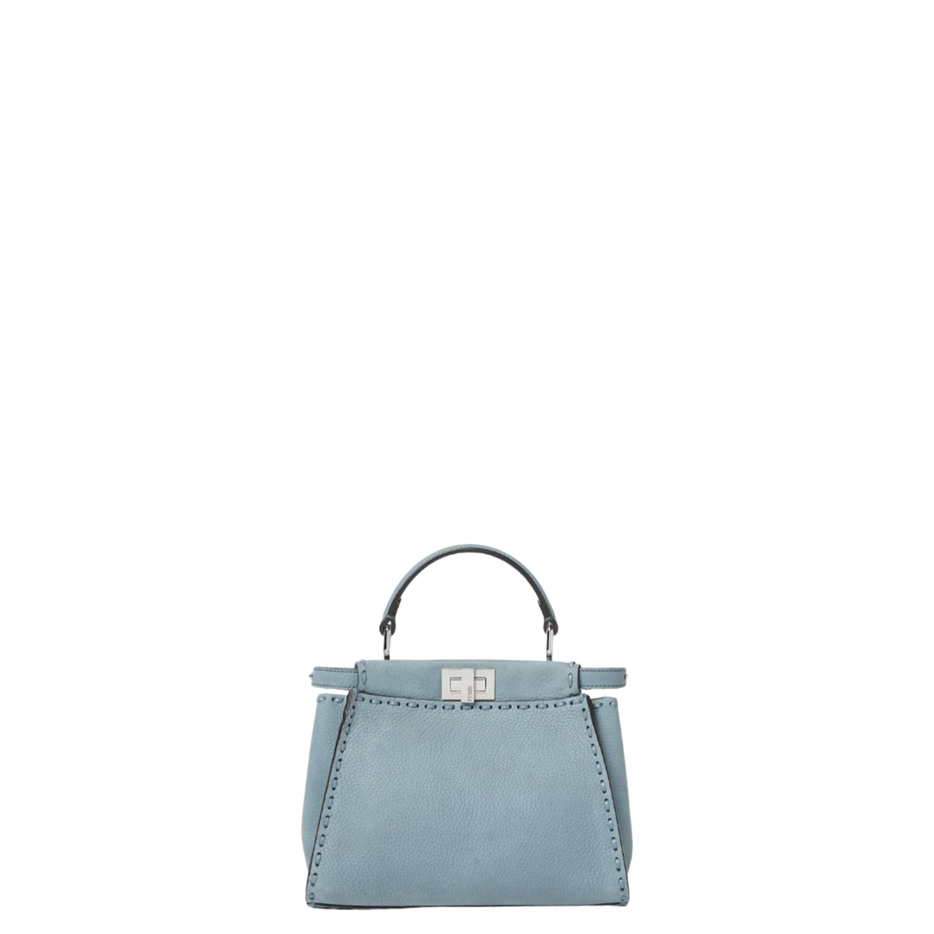 Peekaboo Mini Cuoio Romano Leather Light Blue - Image 2
