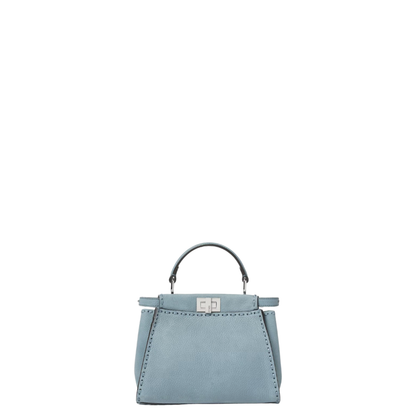 Peekaboo Mini Cuoio Romano Leather Light Blue - Image 2