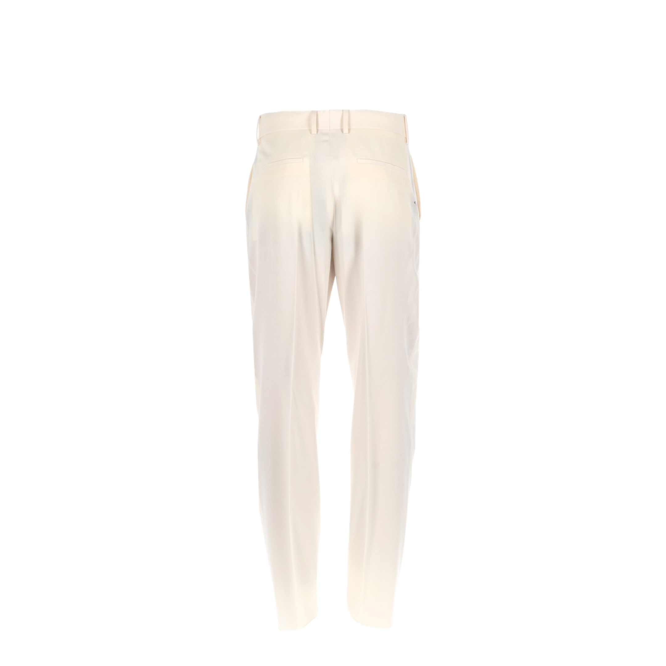 Beige Wool Gabardine Trousers - Image 3