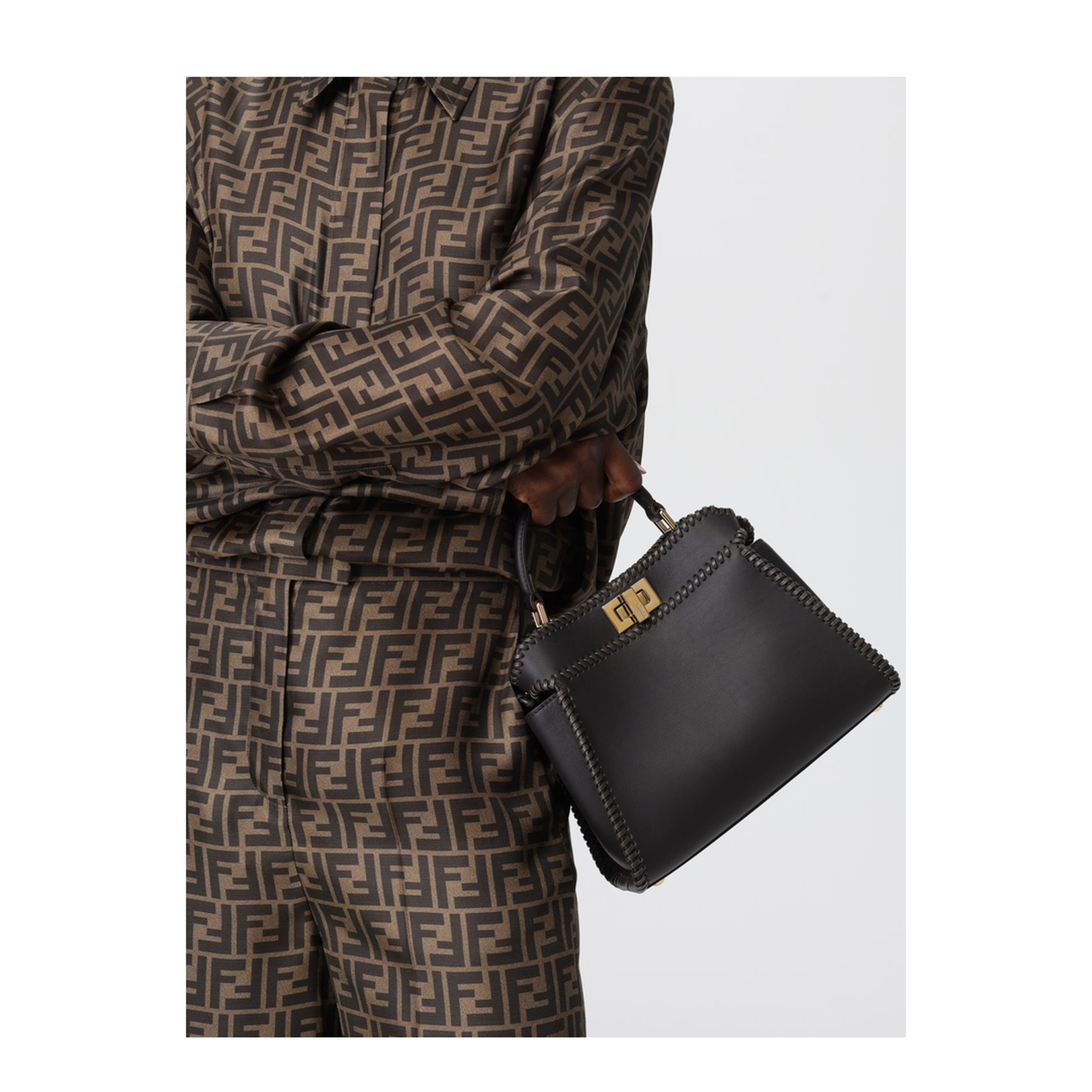 Peekaboo Mini Leather Brown - Image 2