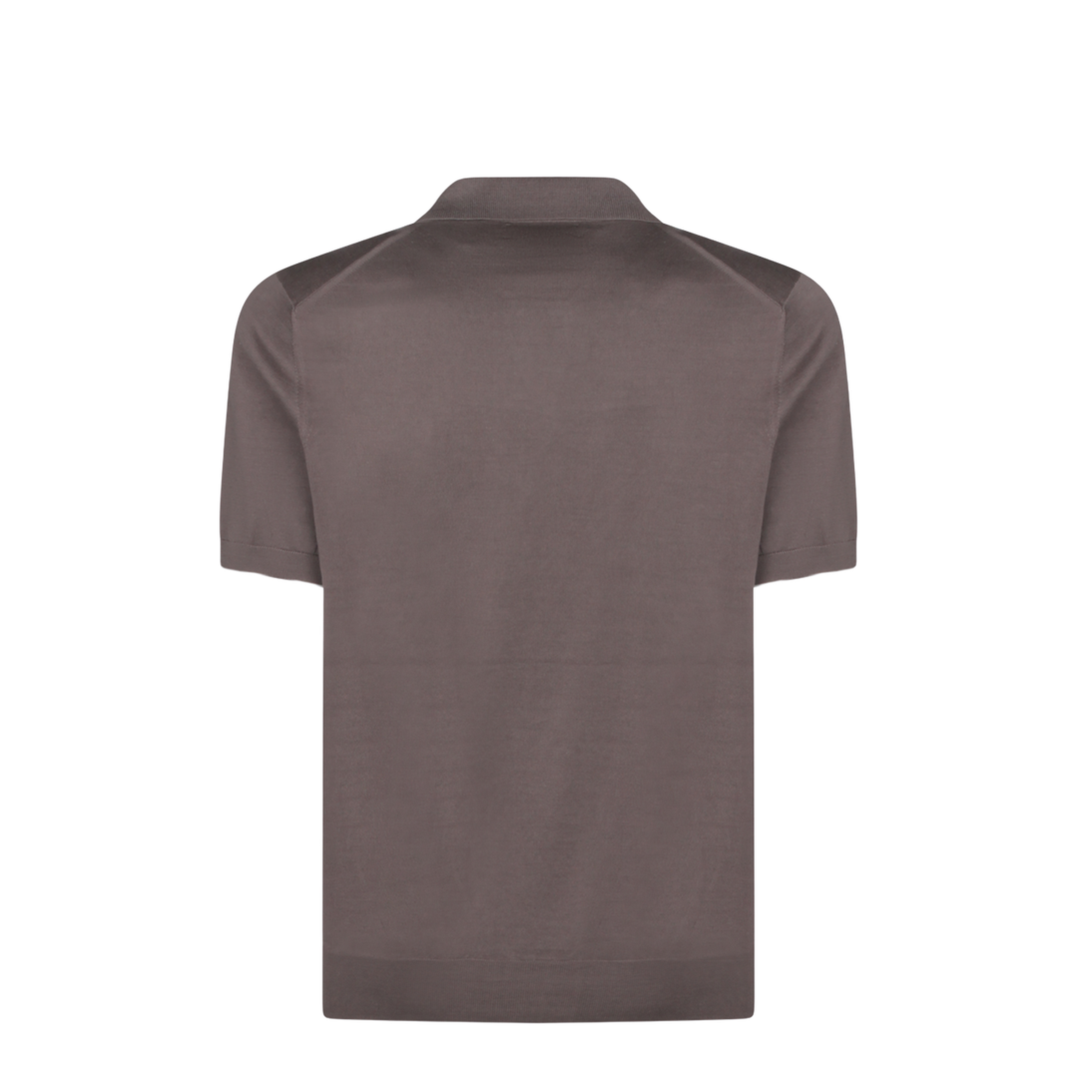 Brown Cotton Polo Shirt - Image 4
