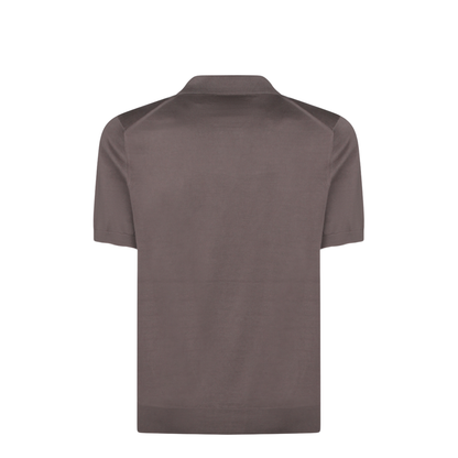 Brown Cotton Polo Shirt - Image 4