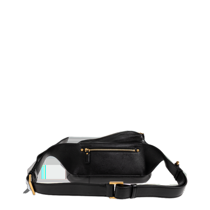 Lou Small Nappa Belt Bag - Black+Brown - Image 3