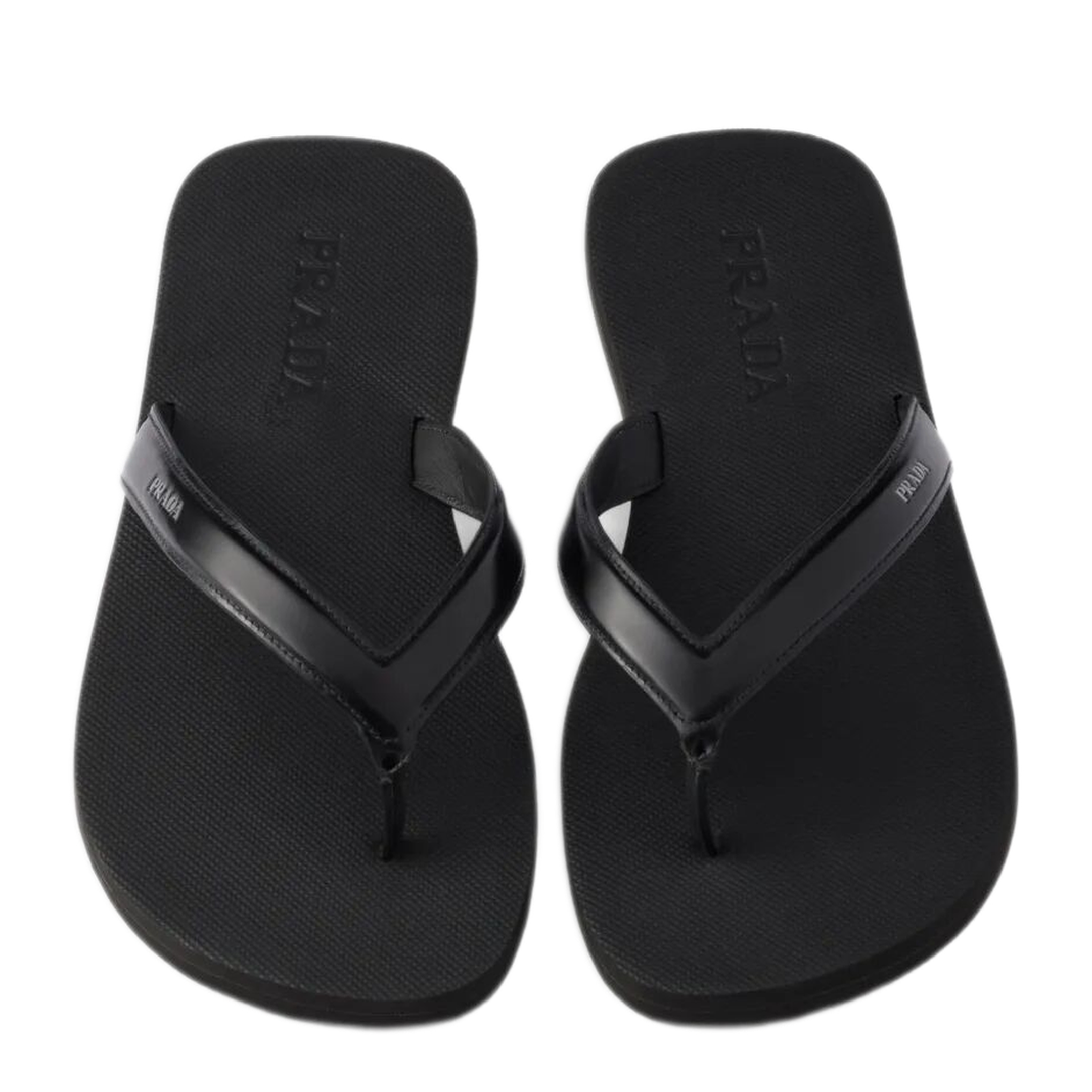 Brushed Leather Flip-Flops - Image 2