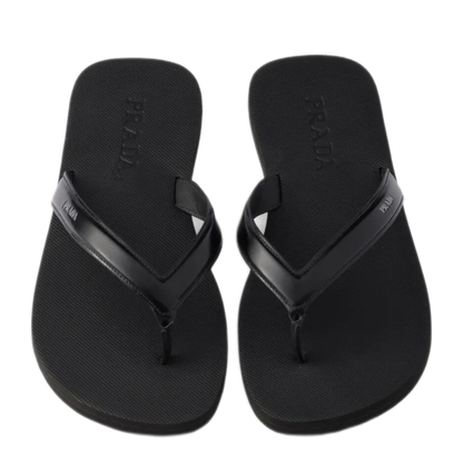 Brushed Leather Flip-Flops - Image 2