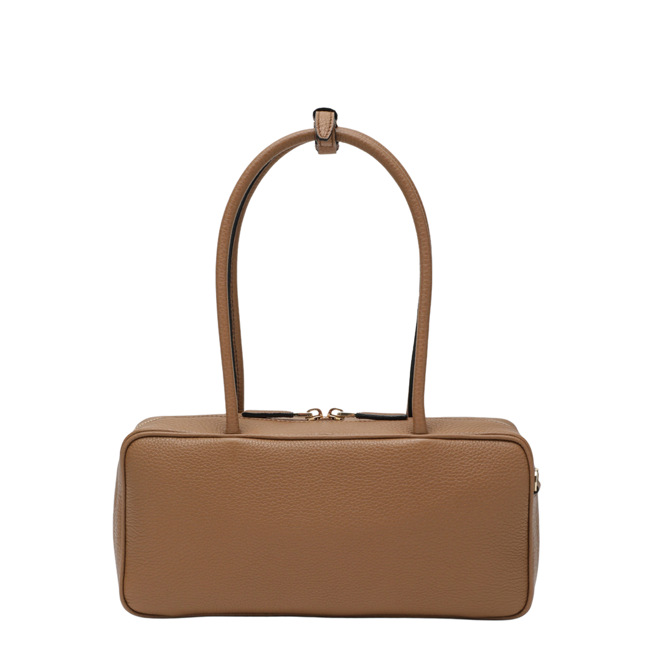 Medium Calfskin Top-Handle Bag - Caramel - Image 2