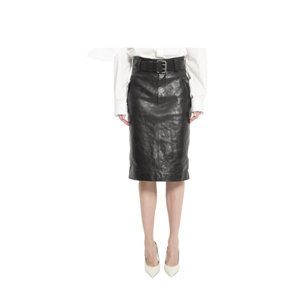 Pencil Skirt With Belt - Image 1