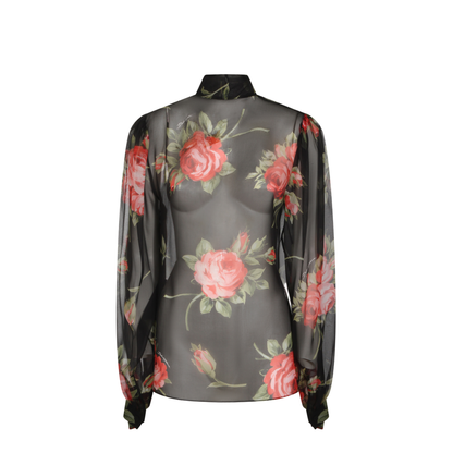 Rose Bouquet Print Top - Image 1