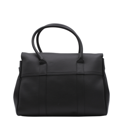 Bayswater Small Grain Leather Handbag - Black - Image 2