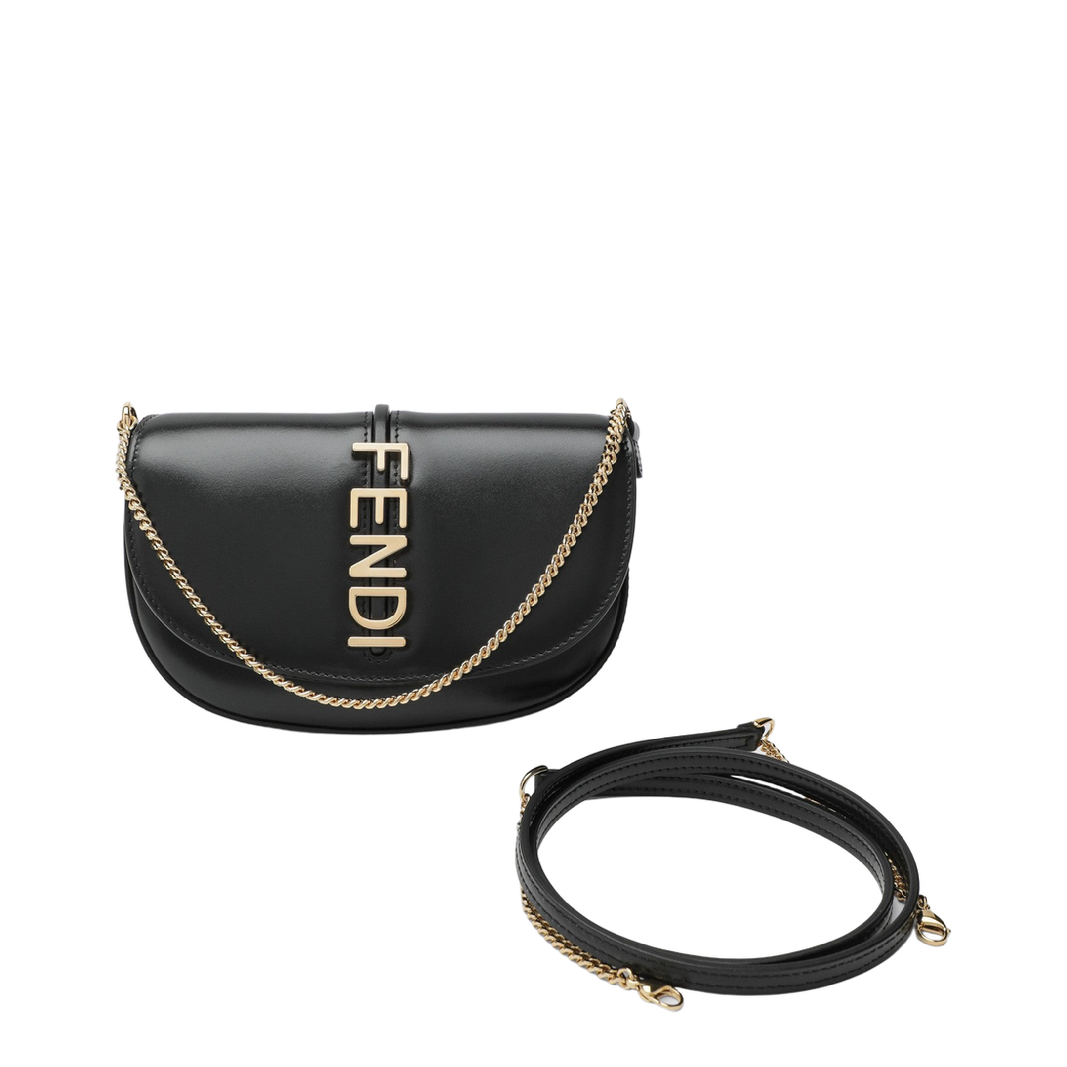 Fendigraphy Wallet on Chain
Black leather wallet - Image 1