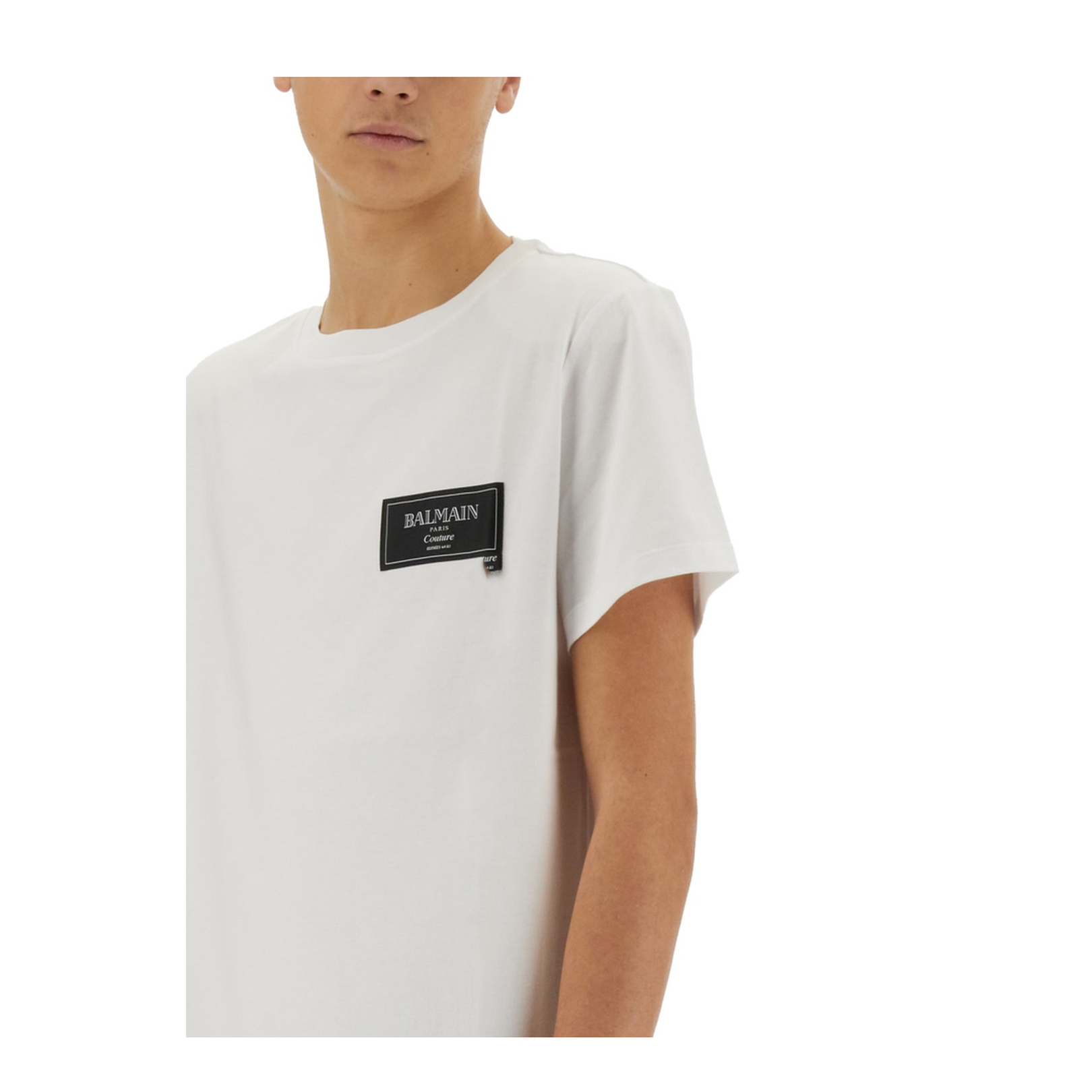 T-shirt with Couture Label White - Image 2