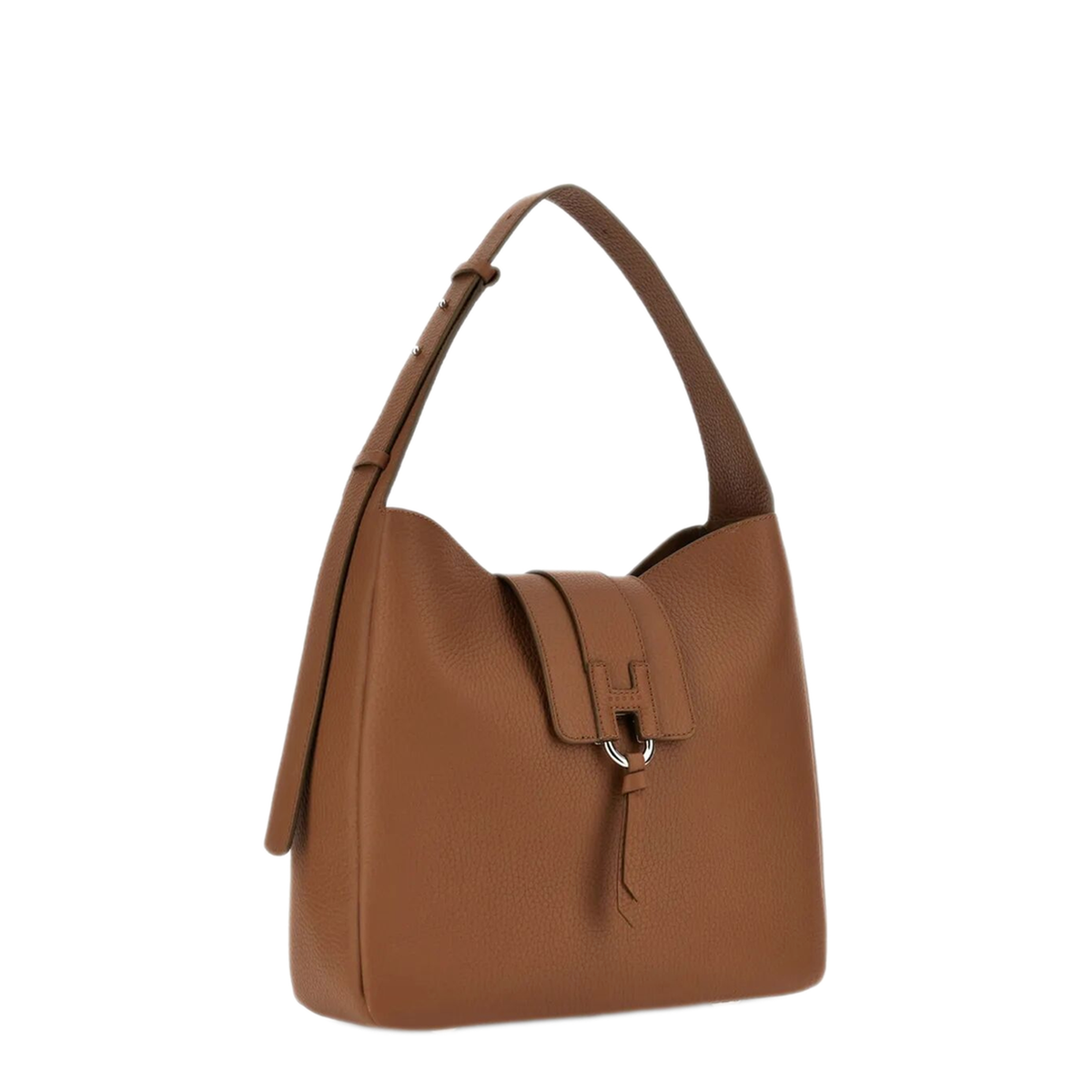 Calfskin Shoulder Bag - Brown - Image 3