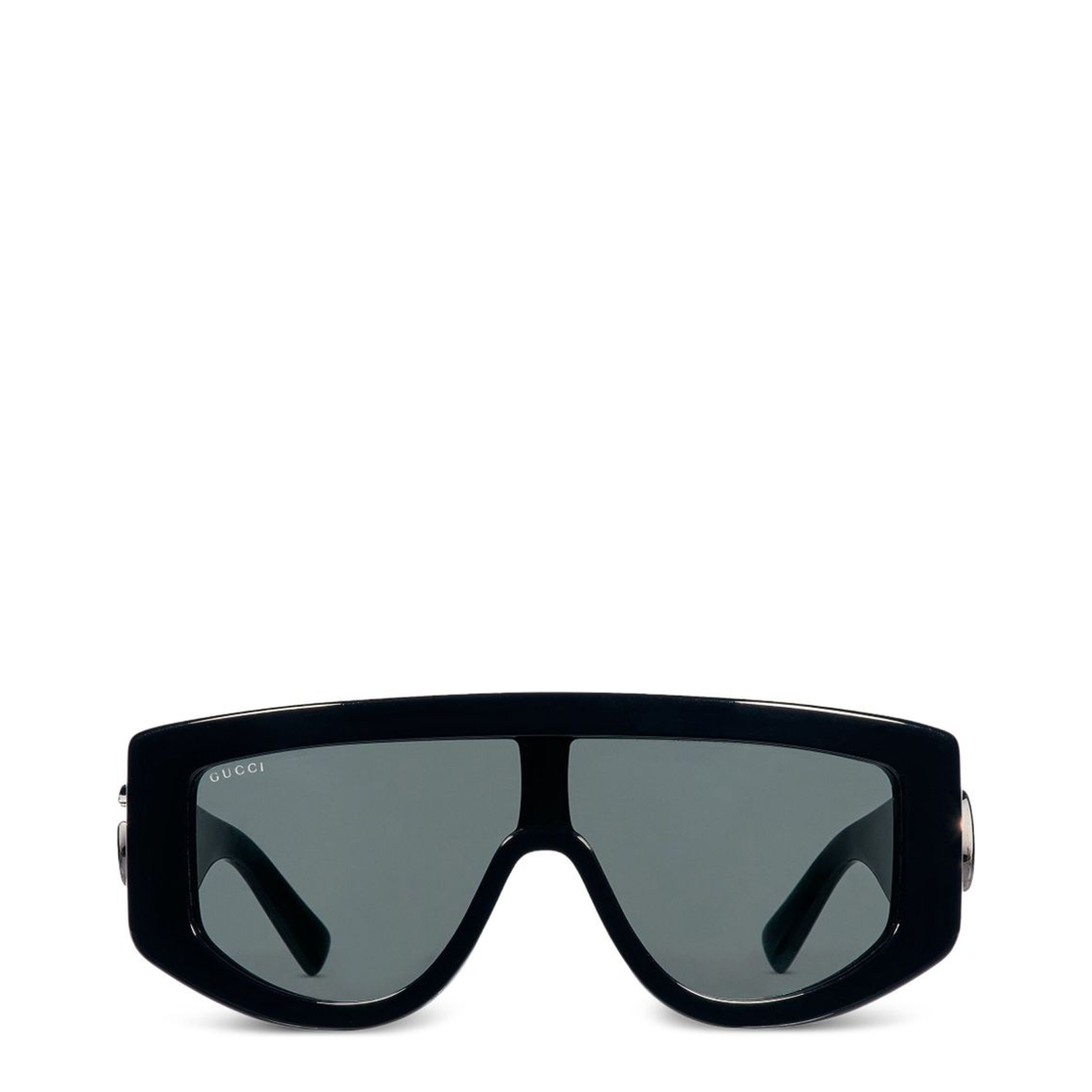 Rectangular Frame Sunglasses in Black - Image 1
