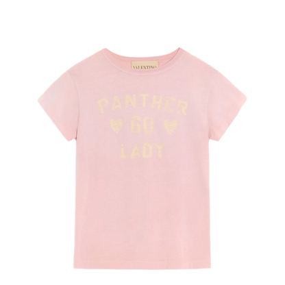 Printed Cotton T-Shirt Pink - Image 1