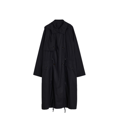 Light Ventile Cotton Trench in Blue - Image 1