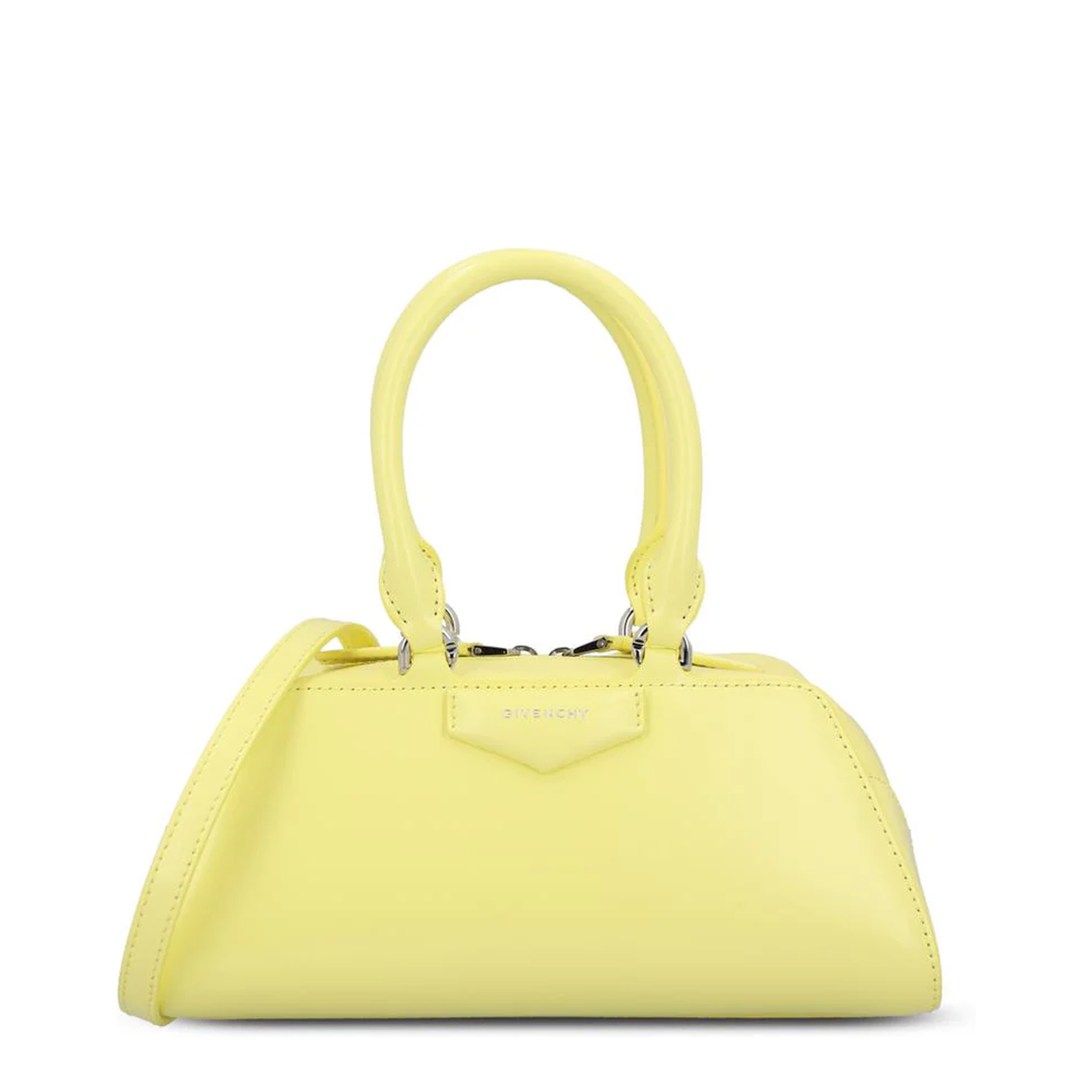 Antigona East-West Mini Bag Leather Acid Yellow - Image 1
