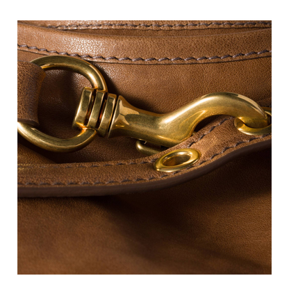 Brown Nappa Leather Aventure Shoulder Bag - Image 5