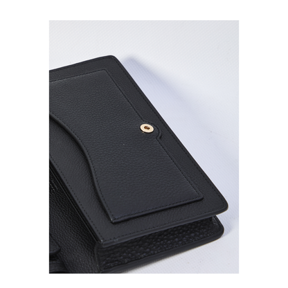 Wallet on chain in black leather - Image 4