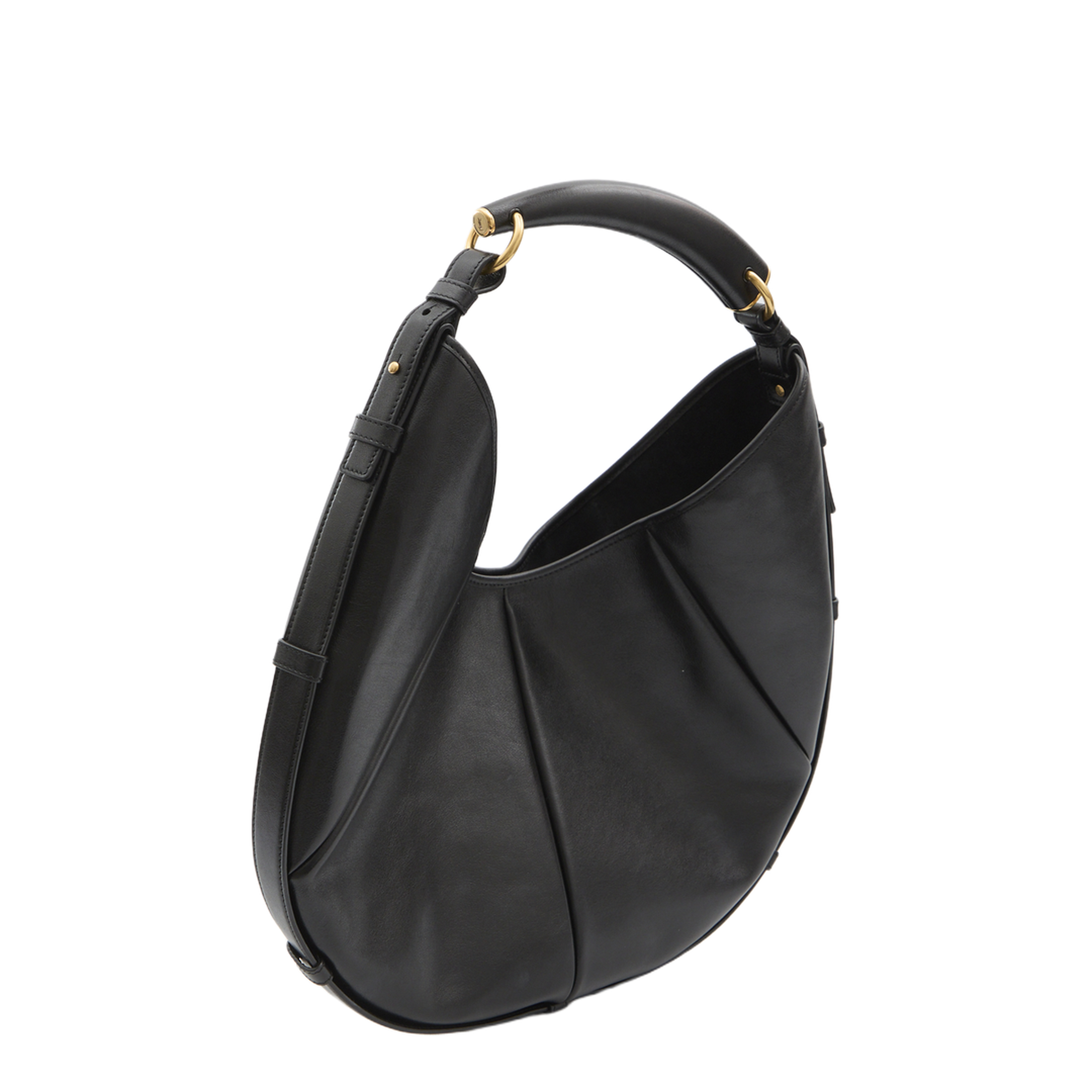 Mombasa Medium Padded Calfskin Hobo Bag - Black - Image 2