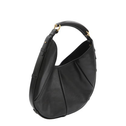 Mombasa Medium Padded Calfskin Hobo Bag - Black - Image 2