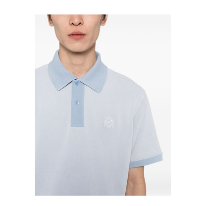 Polo in Cotton Blue - Image 3