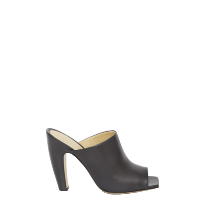 Black Nappa Leather Canalazzo Sandals - Image 3