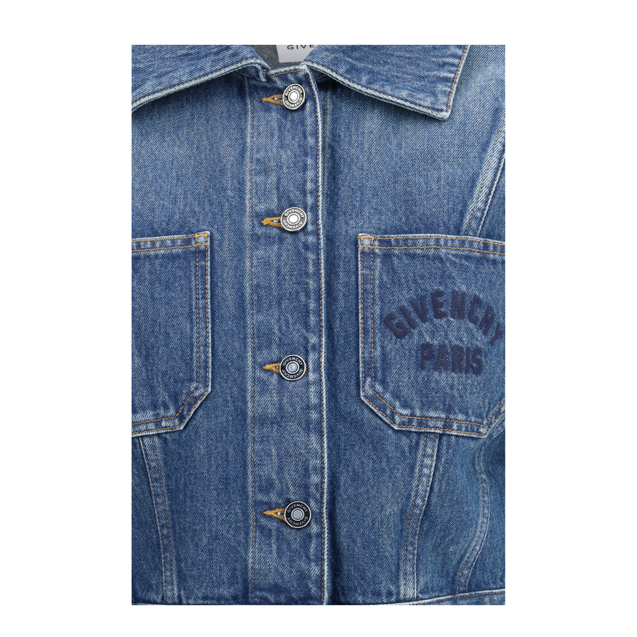 Denim Crop Jacket - Image 3