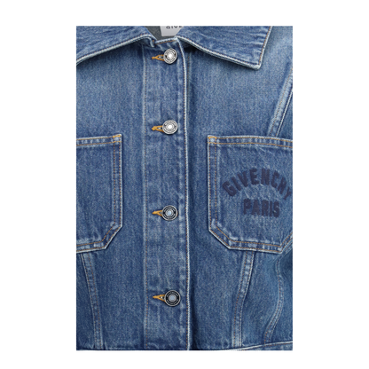 Denim Crop Jacket - Image 3