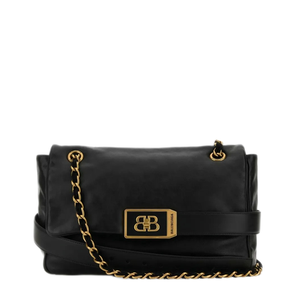 Modu Medium Calf Leather Shoulder Bag - Black - Image 1