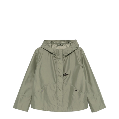Short Parka Coat - Green - Image 1