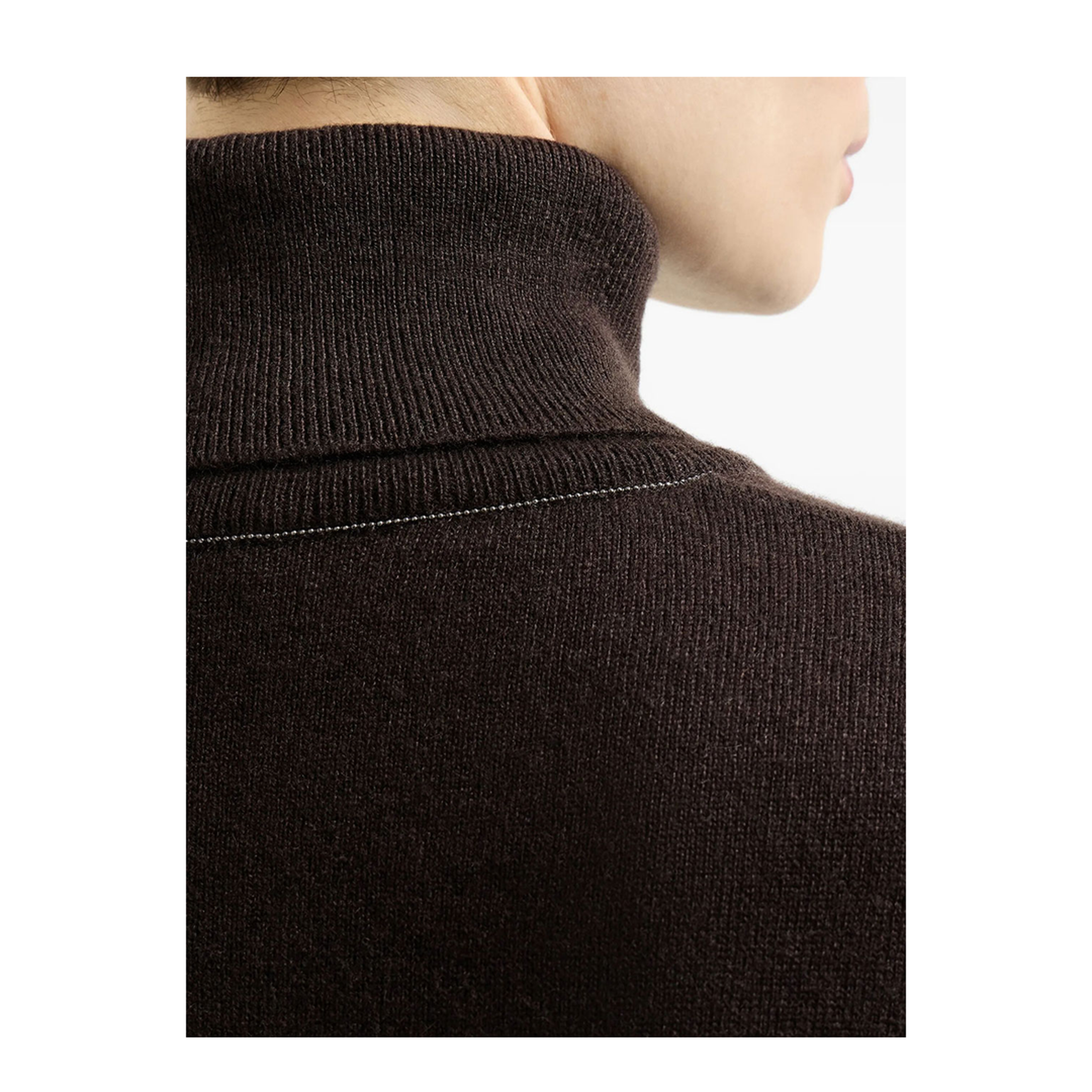 Cashmere Turtleneck Sweater with Monili - Image 5