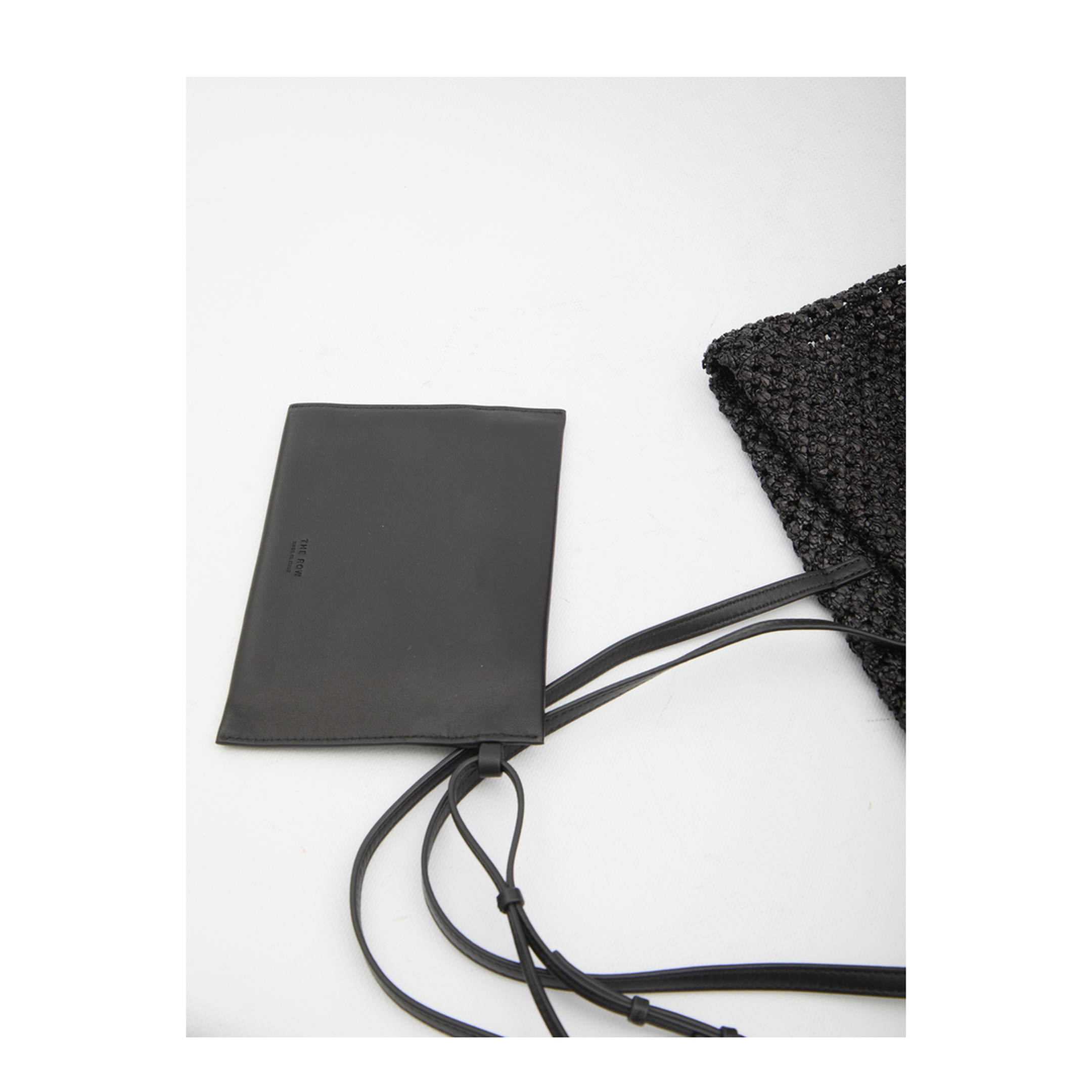 Barn Small Raffia Tote - Black - Image 4