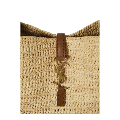 LE 5 À 7 Supple Small In Raffia And Leather - Image 4