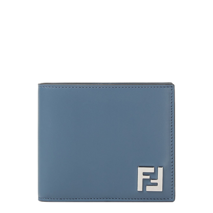 FF Squared Bifold Wallet Leather Blue - Image 1