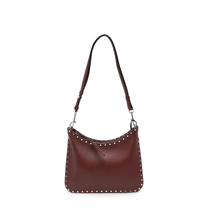 Gig Bag Small Calf Leather Shoulder Bag - Chestnut - Image 1