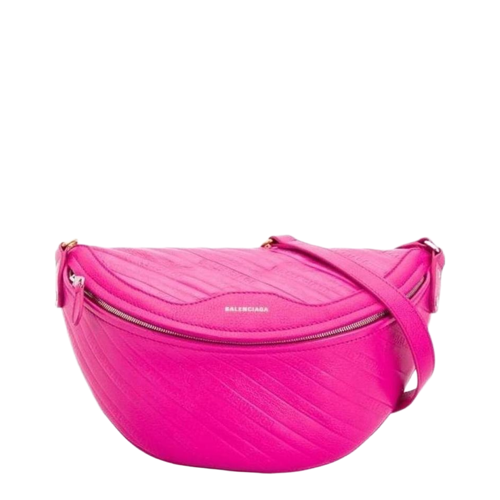 Fuchsia Leather Waist Bag - Image 1