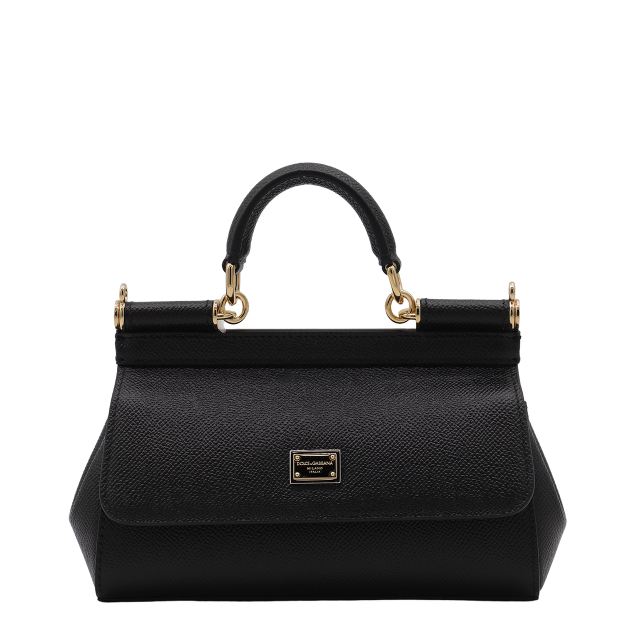 Sicily Small Calf Leather Top-Handle Bag - Nero - Image 2