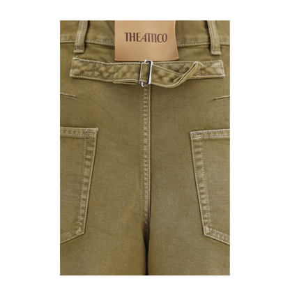 Wide-leg Jeans with Back Belt - Image 3