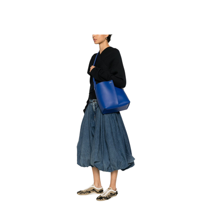 Bilbao Medium Calfskin Bucket Bag - Stellar Blue - Image 5
