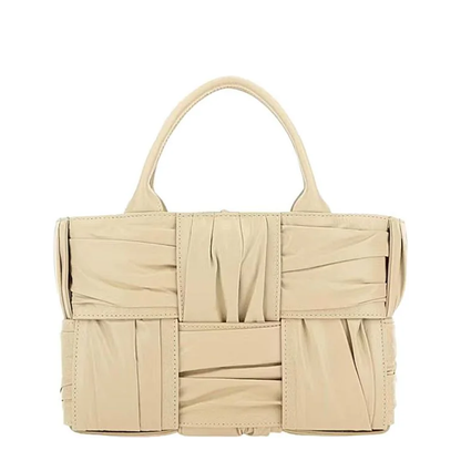 Arco Leather Tote Bag Beige - Image 1