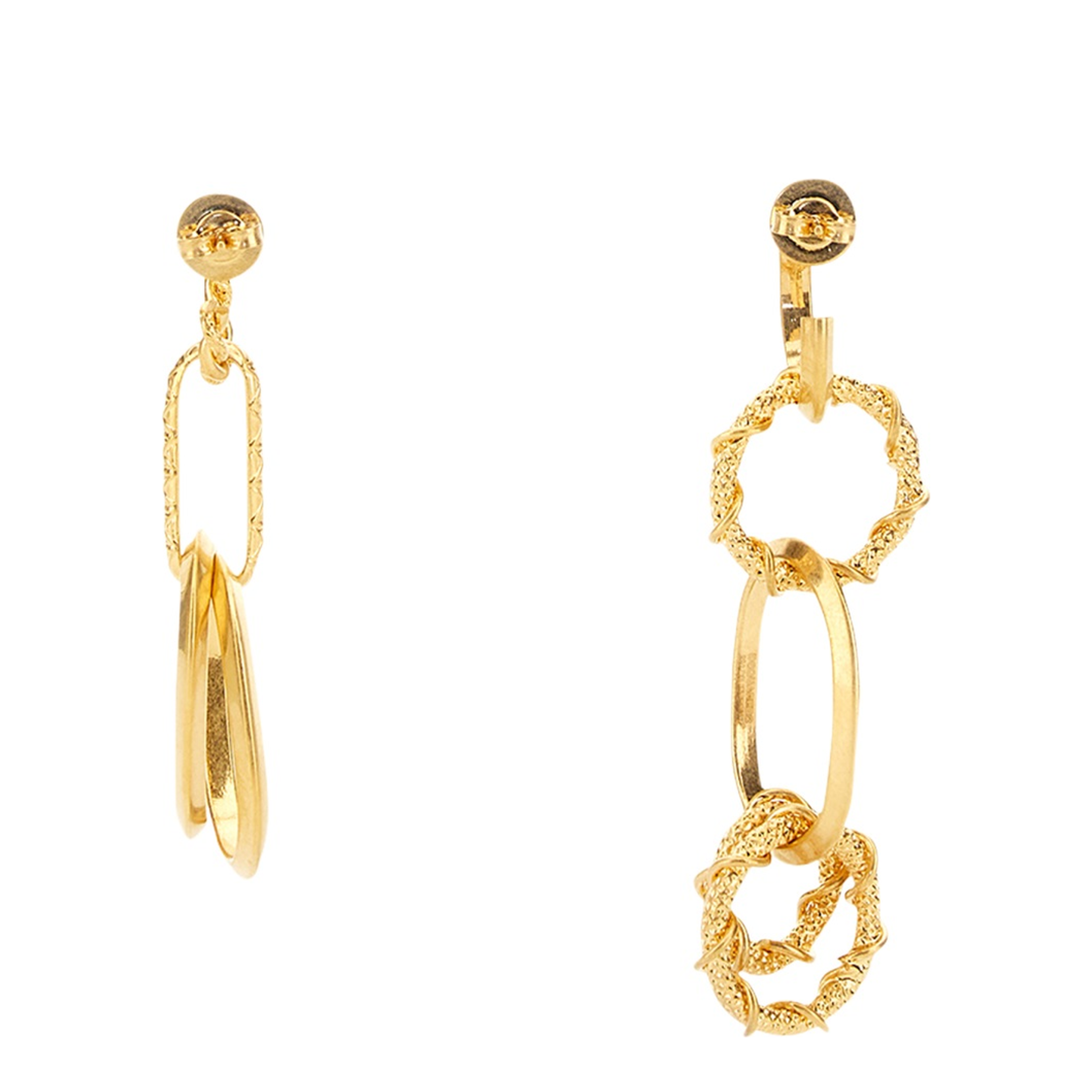 Earring with Chain Rings - Image 2