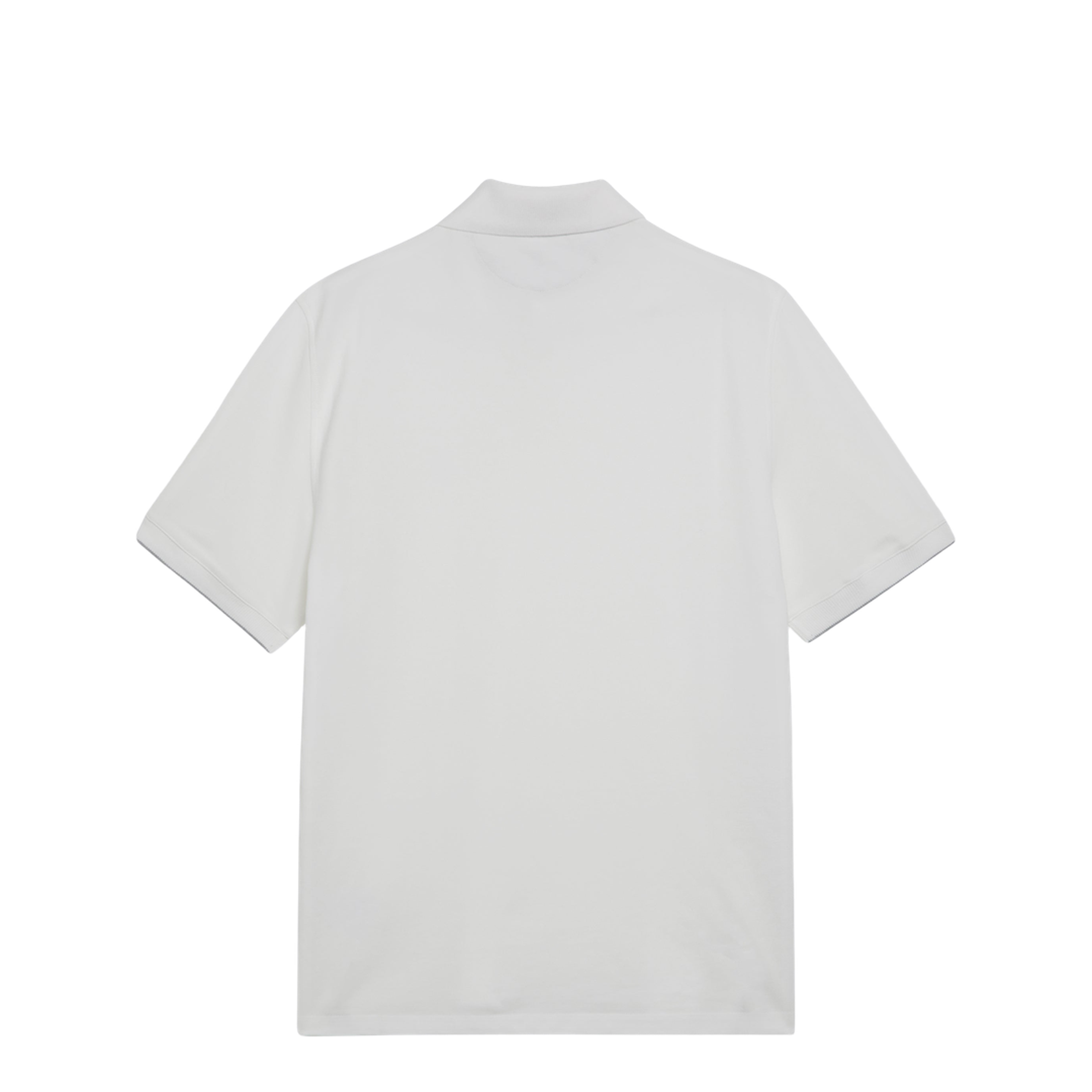 White Cotton Polo Shirt - Image 2