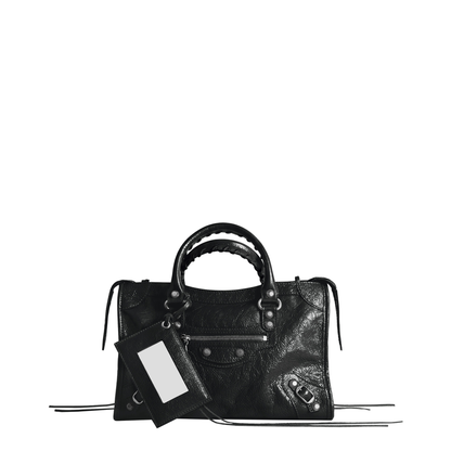 Le City Small Lambskin Top-Handle Bag - Black - Image 1