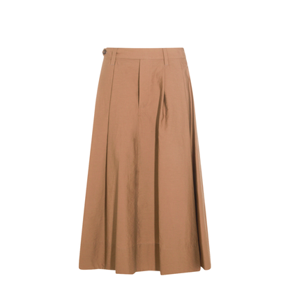 Women's Cotton Skirt Brown - Image 1