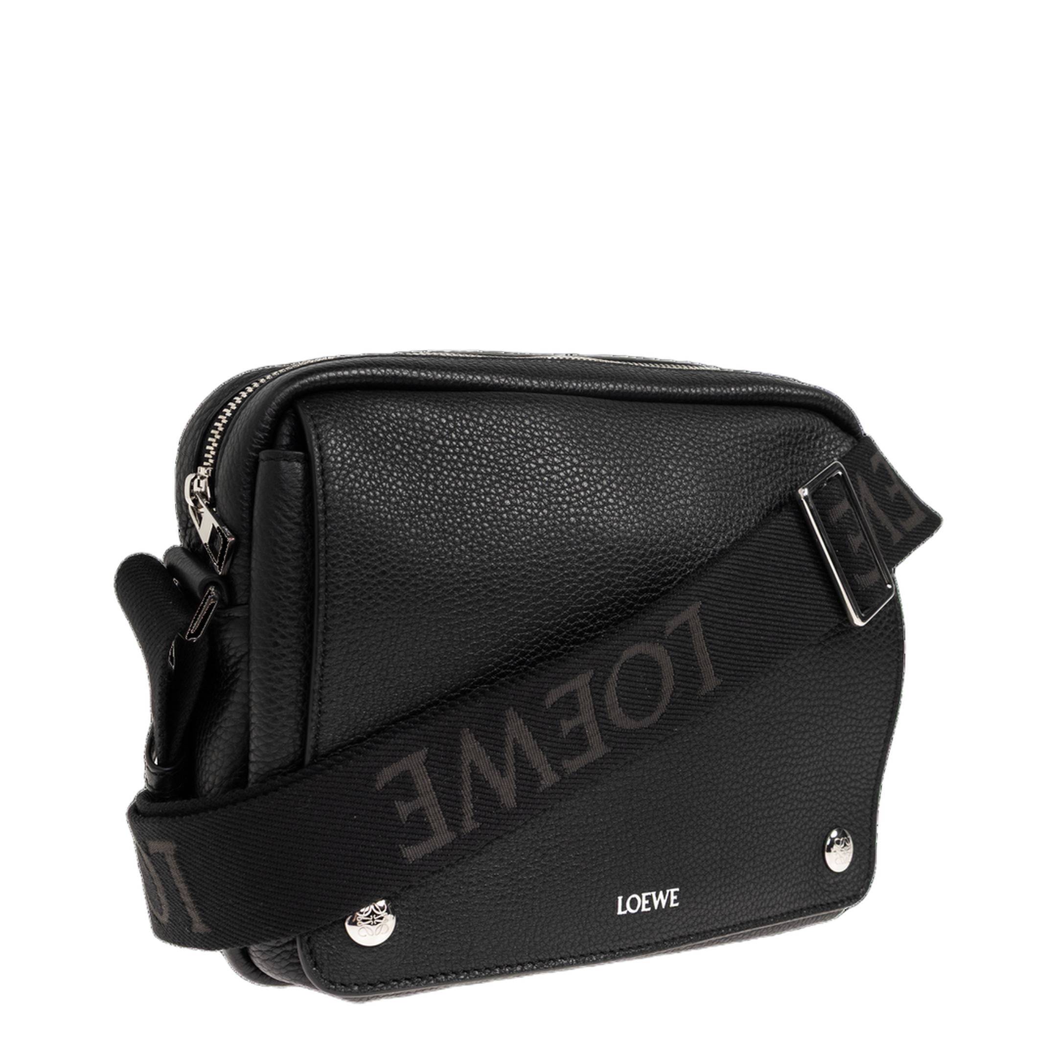 Pebble Medium Calfskin Messenger Bag - Indigo Dye - Image 4